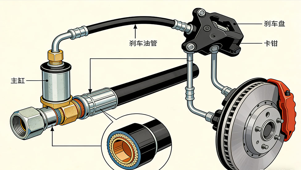 Working principle of brake lines